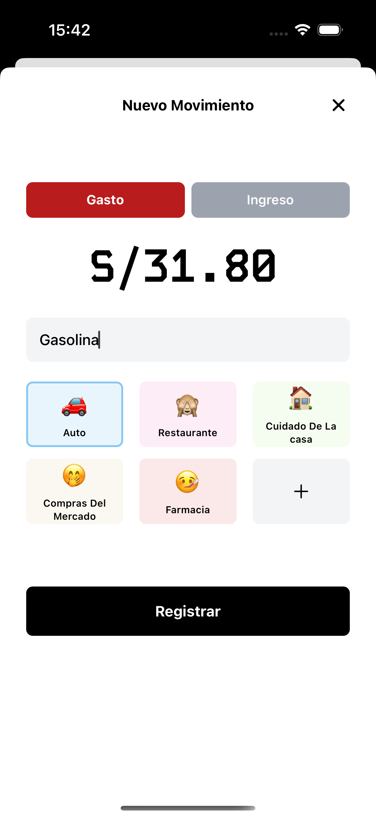 Registro fácil